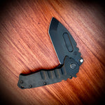 Medford Knife and Tool - Praetorian T - S45VN PVD Tanto Blade PVD Handles PVD HW/Clip PVD Breaker