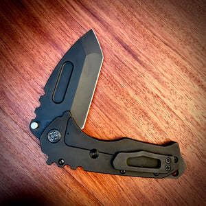 Medford Knife and Tool - Praetorian T - S45VN PVD Tanto Blade PVD Handles PVD HW/Clip PVD Breaker