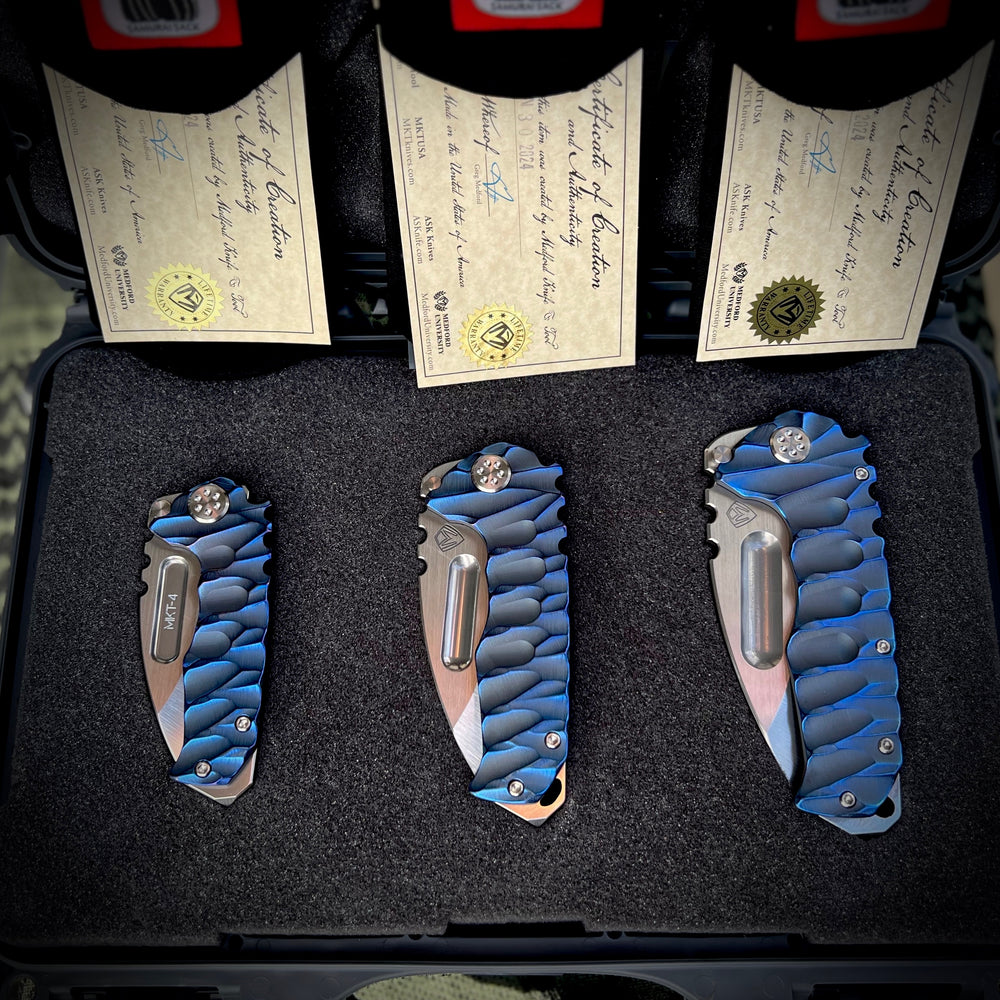 Medford Knife & Tool Ti Box Set - Praetorian - Genesis - Micro