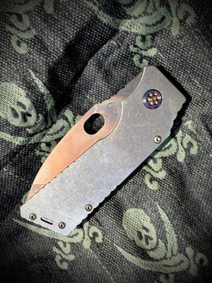 Medford TFF-1 - S45VN Vulcan Blade Faced Terminator Handles Flm HW Brsh Flm Clip