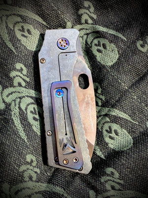 Medford TFF-1 - S45VN Vulcan Blade Faced Terminator Handles Flm HW Brsh Flm Clip