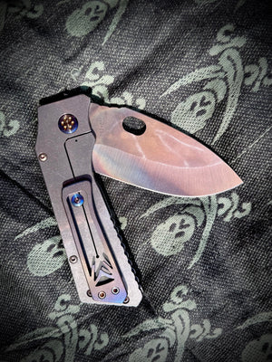 Medford TFF-1 - S45VN Vulcan Blade Faced Terminator Handles Flm HW Brsh Flm Clip