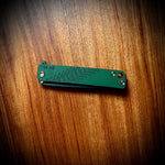 Medford Knife & Tool - M48 S45VN PVD Blade Green Handle PVD Spring Bronze HW PVD Clip