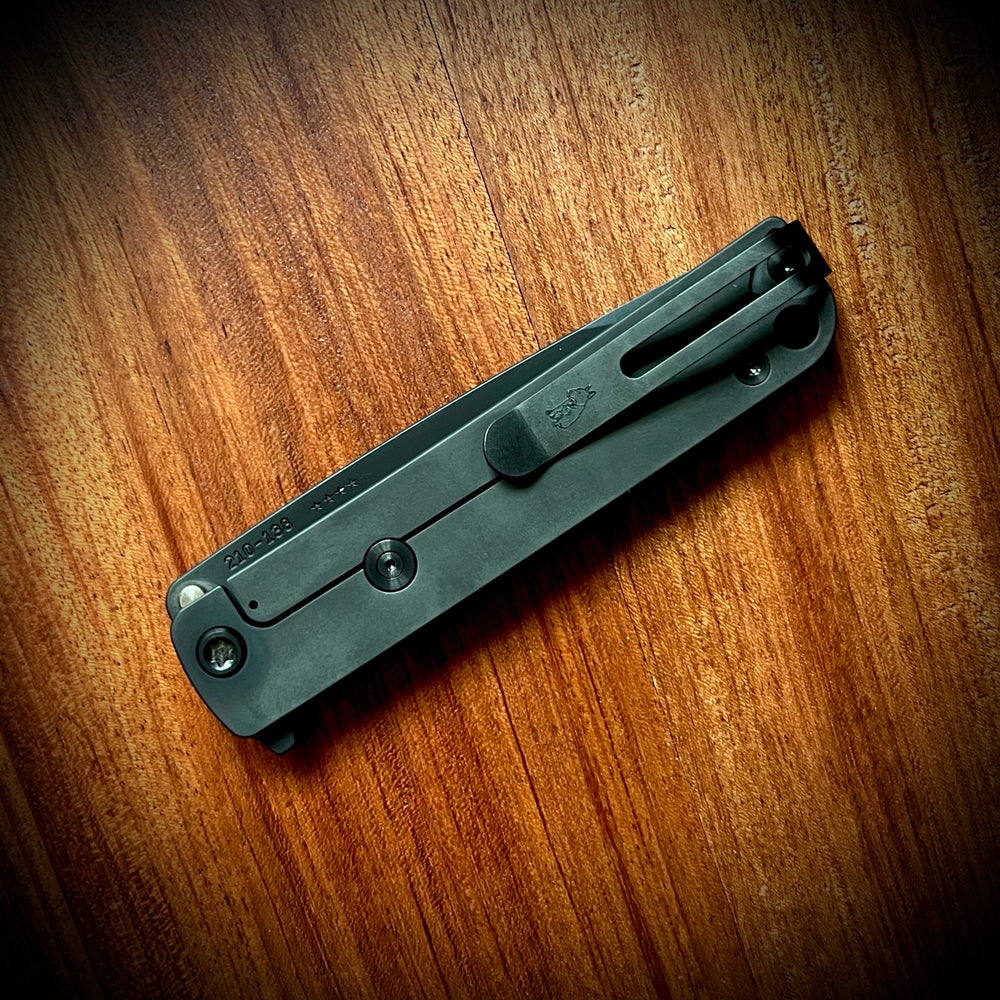 Medford Knife & Tool - Murdered out ! M48 S45VN PVD Blade Black Handle PVD Spring HW Clip