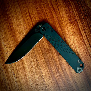 Medford Knife & Tool - Murdered out ! M48 S45VN PVD Blade Black Handle PVD Spring HW Clip