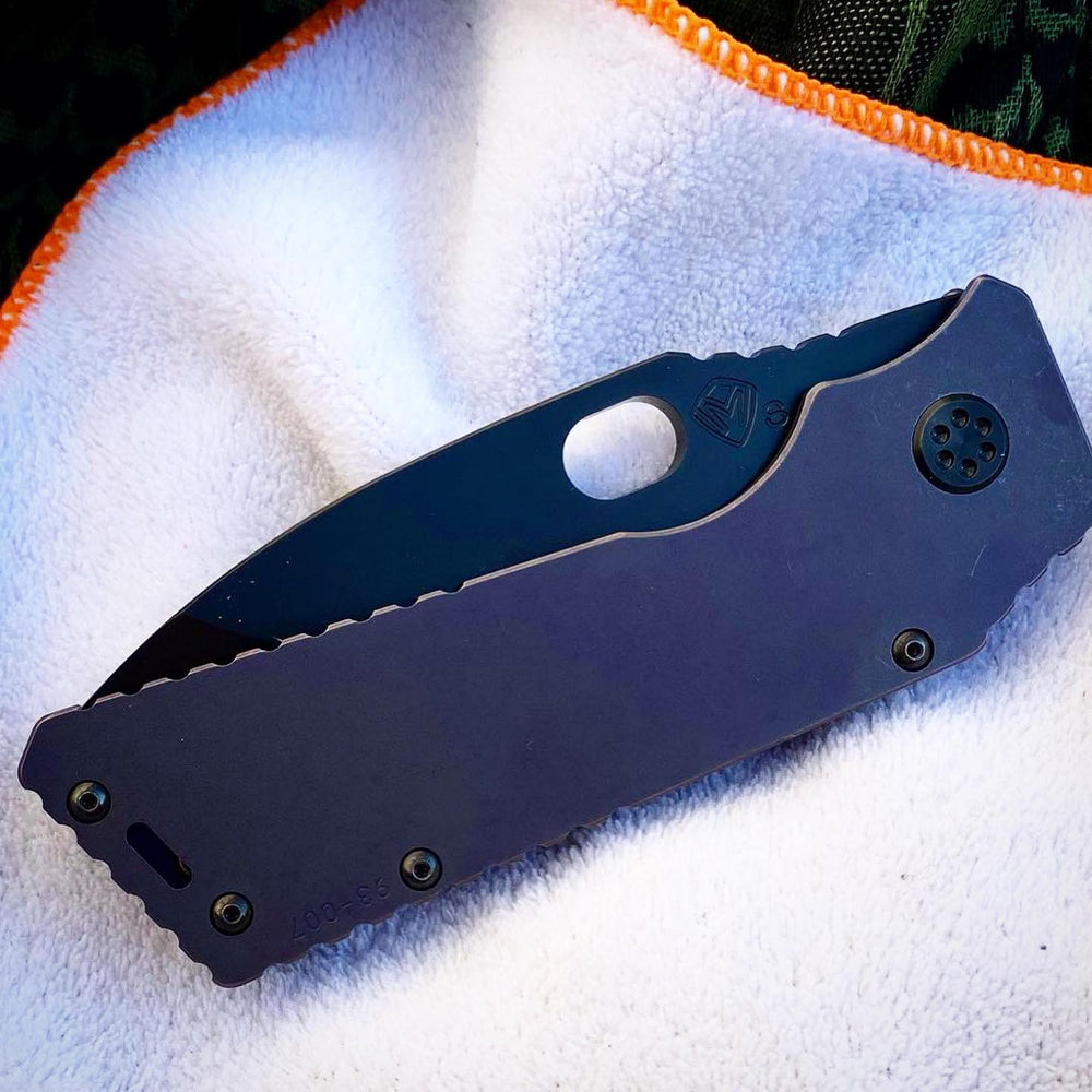 Medford TFF-1 S35VN PVD Blade Violet Anodized Handles TI PVD hardware Clip
