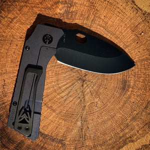 Medford TFF-1 S35VN PVD Blade Violet Anodized Handles TI PVD hardware Clip