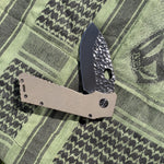 Medford TFF-H - D2 PVD Blade w/"Peaks & Valleys" Sculpting Bronze Handles PVD Hardware Clip