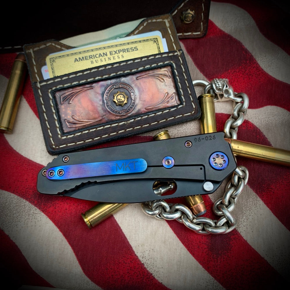 Medford Knife & Tool 187 DP - D2 PVD Blade PVD Handles Flm HW Brsh/Flm Clip