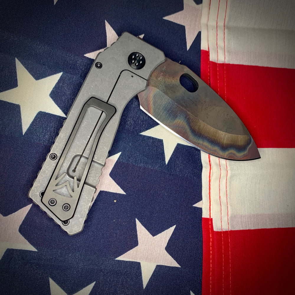 Medford TFF-1 FD - D2 Vulcan Blade Tumbled Handle PVD Hardware and Clip