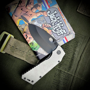 Medford Knife & Tool - TFF-1 S35VN PVD Blade Tumbled Handles PVD HW/Clip