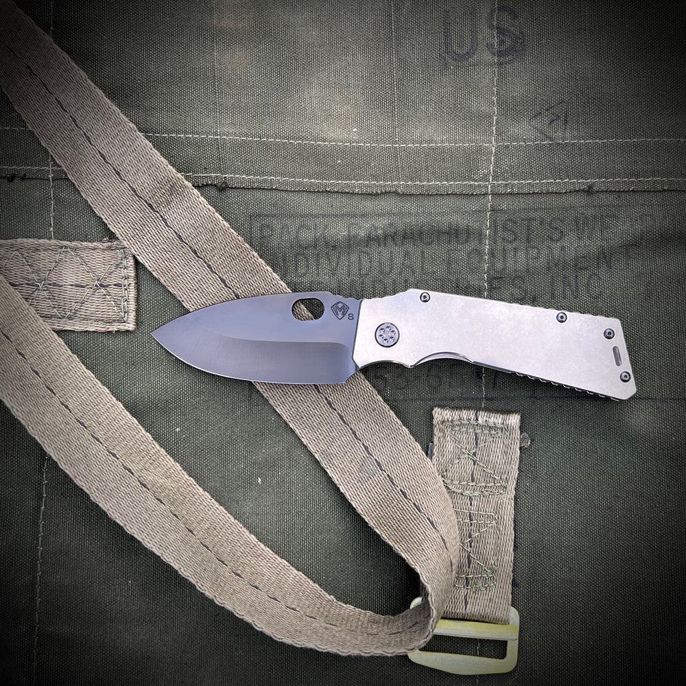 Medford Knife & Tool - TFF-1 S35VN PVD Blade Tumbled Handles PVD HW/Clip