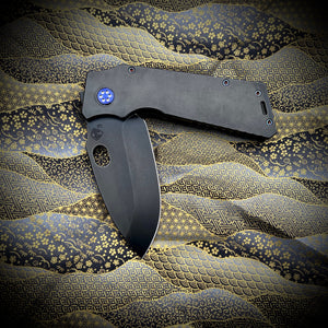Medford Knife & Tool TFF-1 Fat Daddy - 3V Tumbled PVD Blade Tumbled PVD Handles Vio HW Brsh Vio Clip