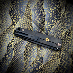 Medford Knife & Tool - M48 S35VN PVD Blade Green Handle PVD Spring Bronze HW PVD Clip
