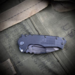 Medford Knife & Tool - Scout M/P - D2 PVD Tanto Blade Black G10 Handles PVD HW/Clip/Breaker