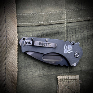 Medford Knife & Tool - Scout M/P - D2 PVD Tanto Blade Black G10 Handles PVD HW/Clip/Breaker