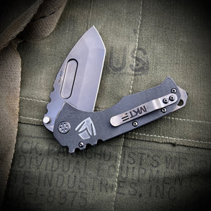 Medford Knife & Tool - Scout M/P - D2 PVD Tanto Blade Black G10 Handles PVD HW/Clip/Breaker