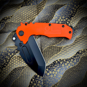 Medford Scout M/P - D2 PVD Tanto Blade HiVis Orange G10 Handles PVD HW//Clip//Breaker