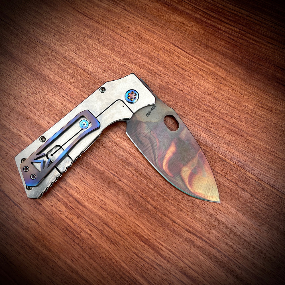 Medford Knife & Tool - TFF-1 - S35VN Vulcan Blade Tumbled Handles Flm Hdw Clip