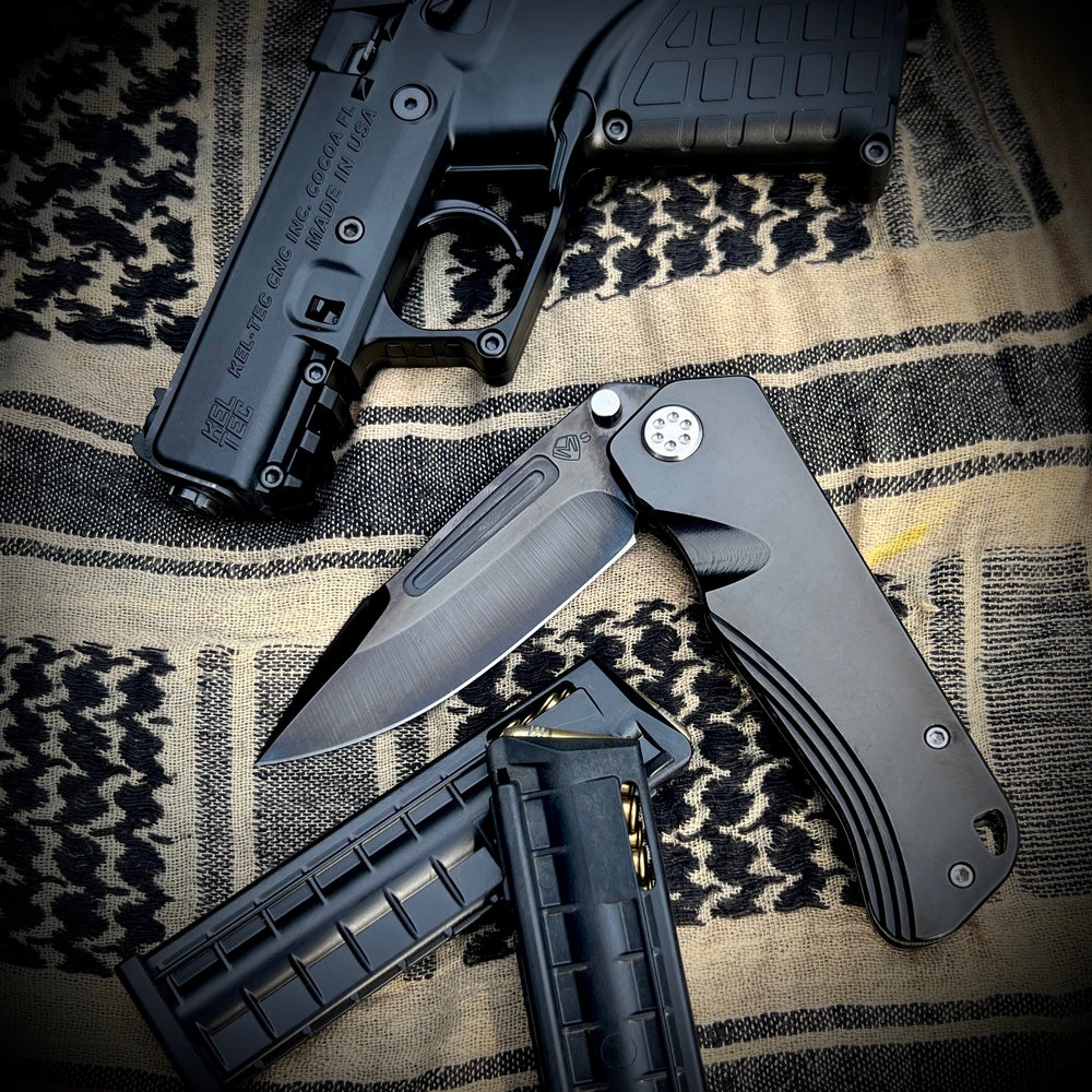 Medford Knife & Tool Proxima - Proxima - S35VN Black DLC Blade Black DLC Handles Std HW Brushed Clip