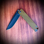 Medford Knife & Tool M48 - S35VN PVD Blade Yellow Handle PVD Spring Flm HW PVD Clip