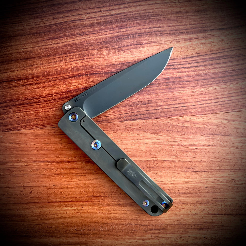 Medford Knife & Tool M48 - S35VN PVD Blade Yellow Handle PVD Spring Flm HW PVD Clip