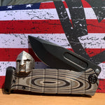 Medford USMC Fighter Flipper - S35VN PVD Blade Multi G-10 Laser Engraved Handles PVD Titanium Hardware Clip Pommel