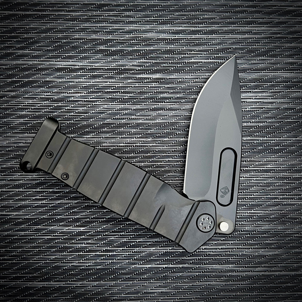 Medford USMC Fighter Flipper - USMC FF - S35VN PVD Blade PVD Handles/HW/Clip/Pommel