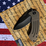Medford Theseus - S35VN PVD Blade Tumbled Handles PVD Hardware Clip Breaker