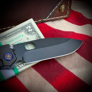 Medford Knife & Tool 187 DP - D2 PVD Blade PVD Handles Flm HW Brsh/Flm Clip