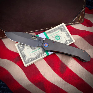 Medford Knife & Tool 187 DP - D2 PVD Blade PVD Handles Flm HW Brsh/Flm Clip