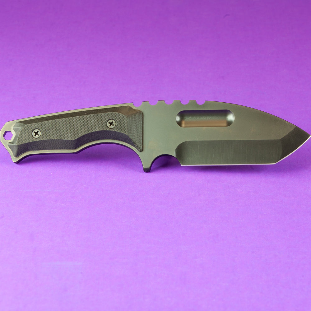 Medford Emperor PVD S35 Black G10 Handles with Black Kydex Sheath