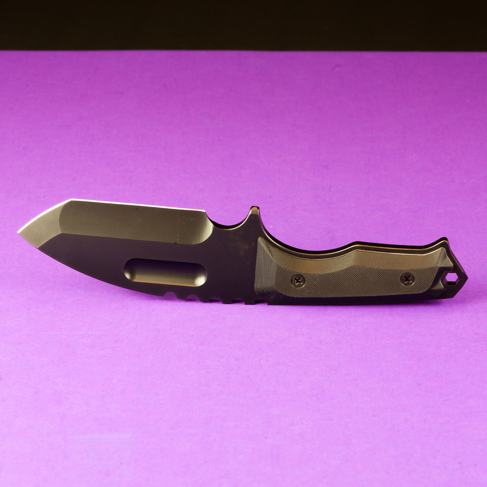 Medford Emperor PVD S35 Black G10 Handles with Black Kydex Sheath