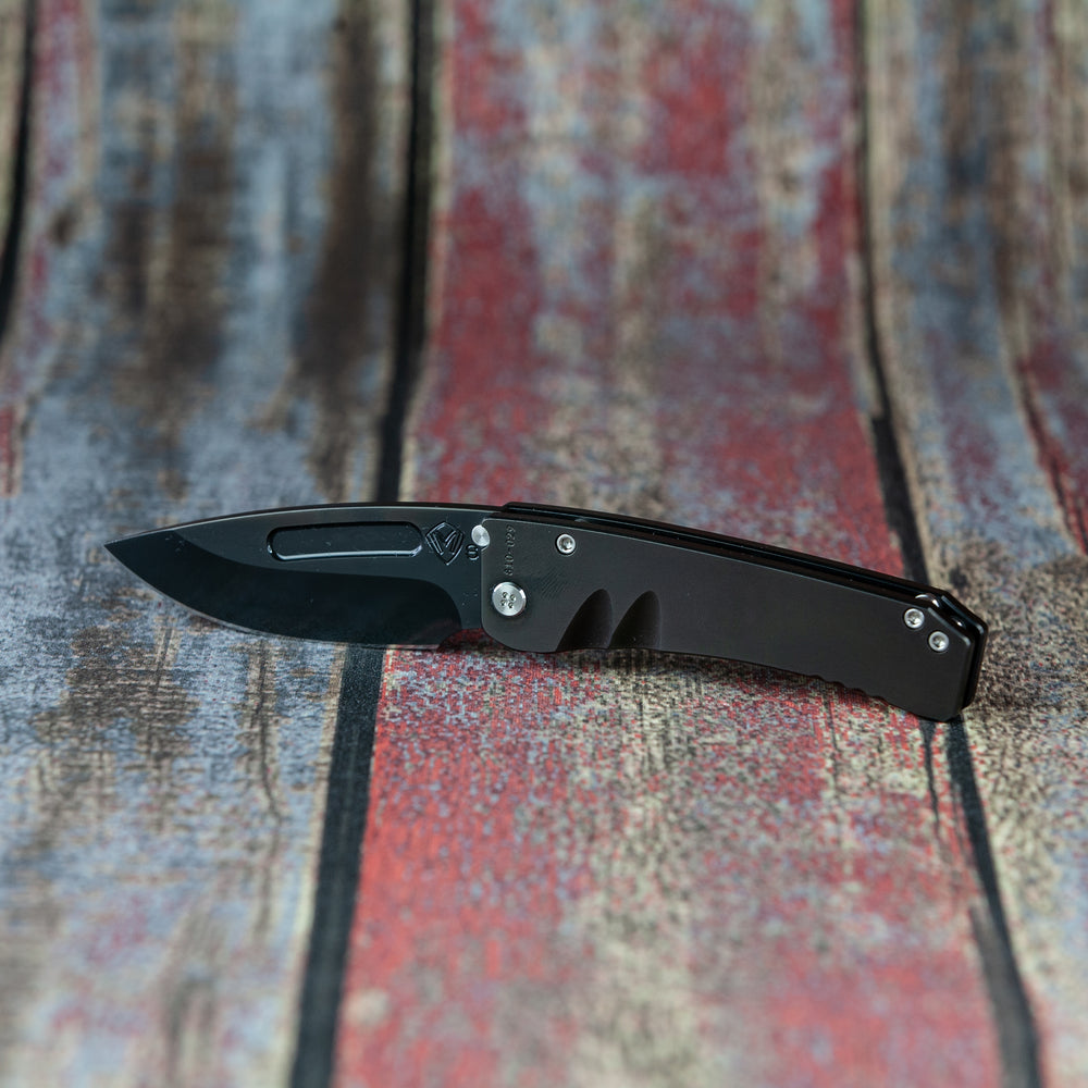 Medford Midi Marauder S35VN Blade Steel PVD Finish Drop Point PVD Handle PVD Lock Side Standard Hardware PVD Clip