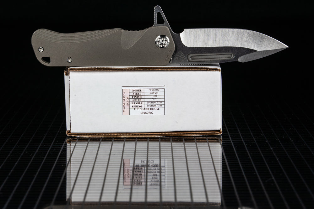 Medford Proxima Tumbled S35VN Bead Blasted Bronze Ano