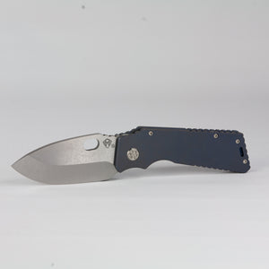 Medford TFF-H S35VN Blade Steel Tumbled Blade Finish Standard Grind ANO Blue Handle ANO Blue Lock Side Standard Hardware Standard Clip
