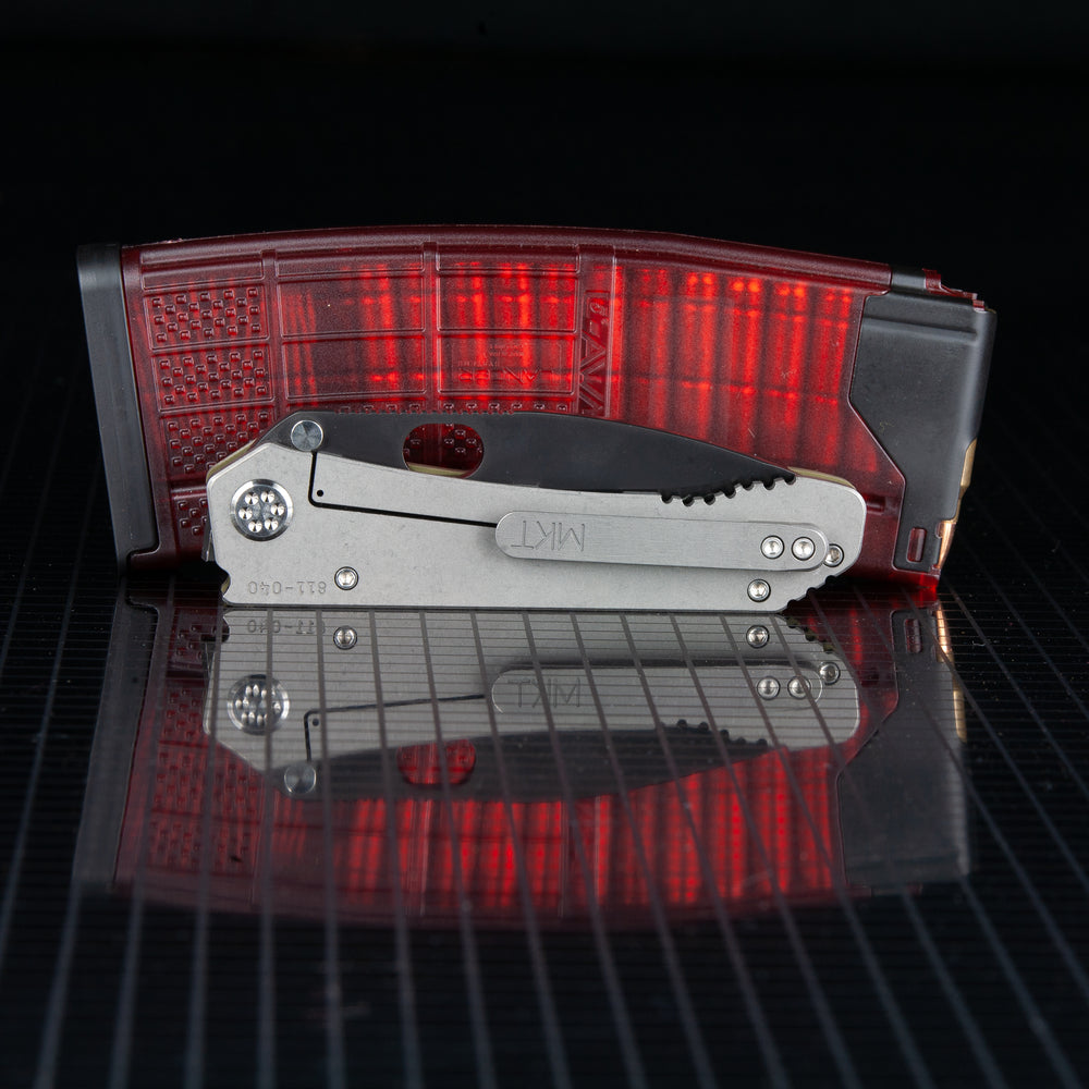 Medford 187 DP PVD D2 Tumbled Titanium Locking Side
