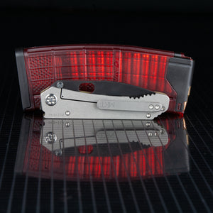Medford 187 DP PVD D2 Tumbled Titanium Locking Side