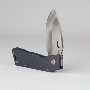 Medford TFF-H S35VN Blade Steel Tumbled Blade Finish Standard Grind ANO Blue Handle ANO Blue Lock Side Standard Hardware Standard Clip