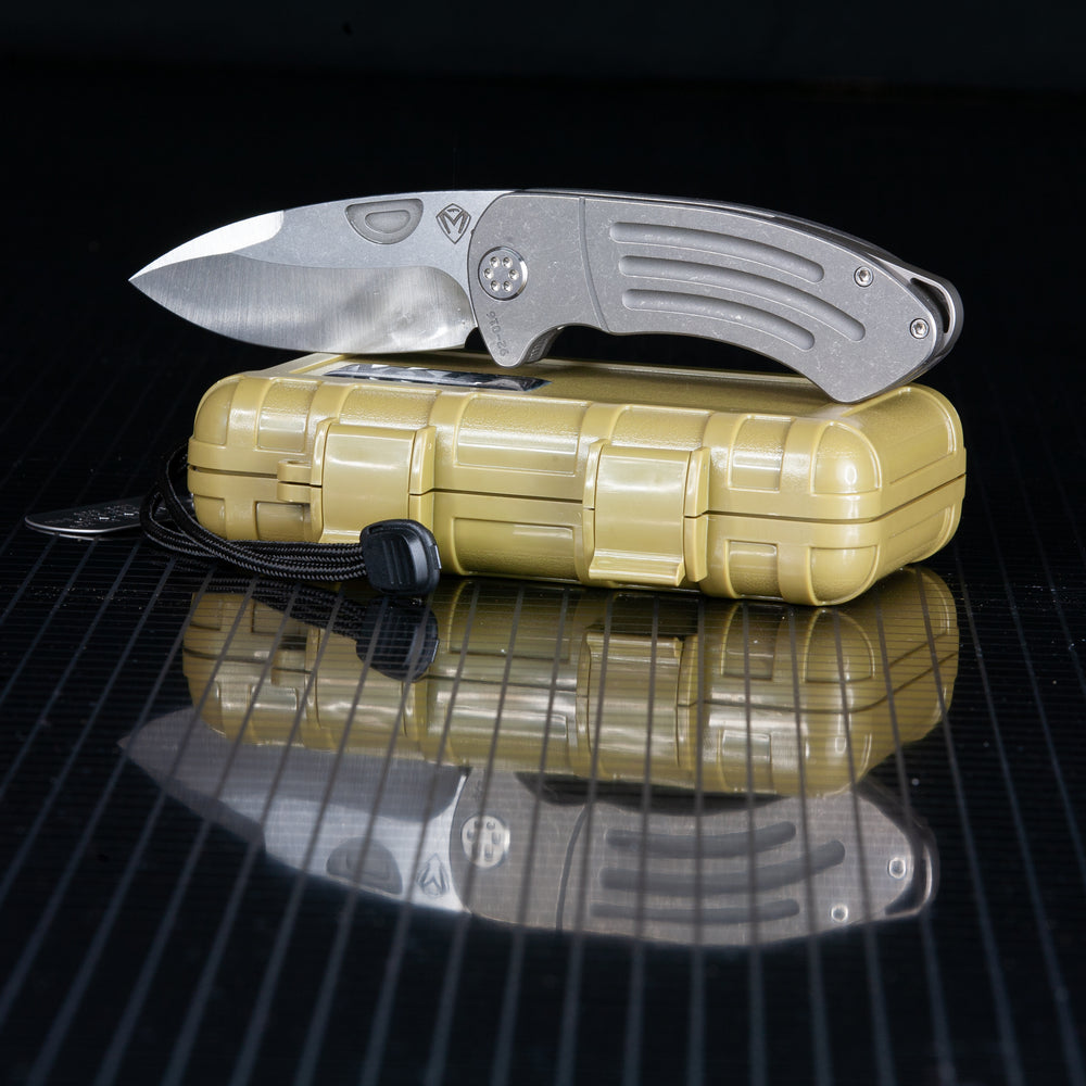Medford Theseus Tumbled S35VN Tumbled Handle and Spring NP3 Breaker