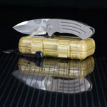 Medford Theseus Tumbled S35VN Tumbled Handle and Spring NP3 Breaker