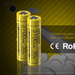 NITECORE IMR18650 Battery (Pair), 3100mAH, Output 35A Vaping Design