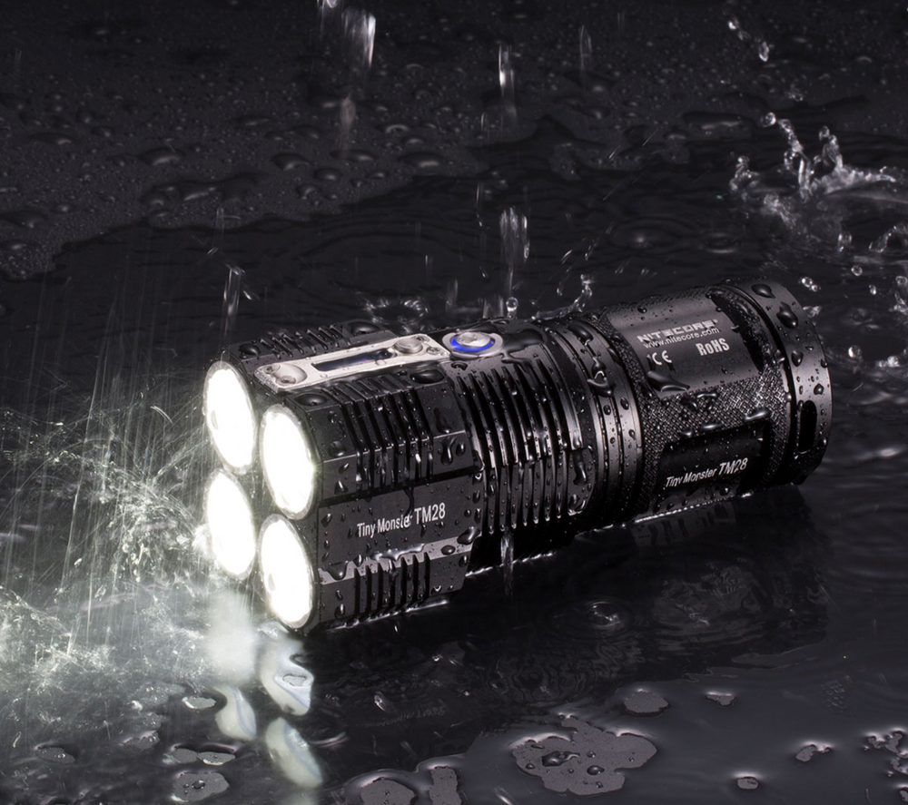 NITECORE TM28 Tiny Monster 6000 Lumen QuadRay Flashlight