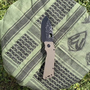 Medford TFF-H - D2 PVD Blade w/"Peaks & Valleys" Sculpting Bronze Handles PVD Hardware Clip