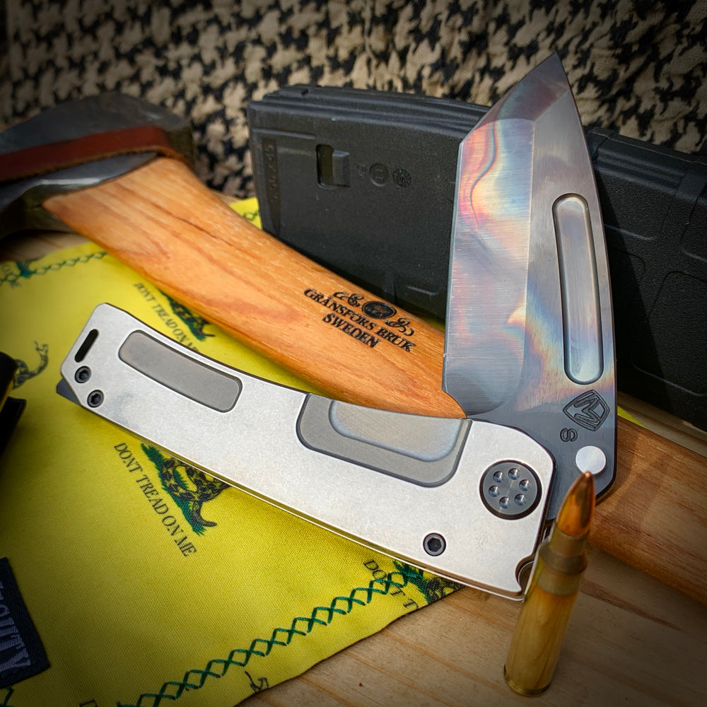 Medford Marauder  H - S35VN Vulcan Tanto Blade Tum Handles PVD HW/Clip Breaker