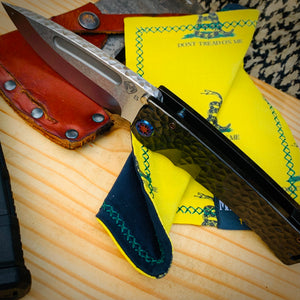 Medford Marauder - S35VN Tumbled DP Blade w/Spine Jimping PVD Handles Flm HW Std Clip PVD Breaker
